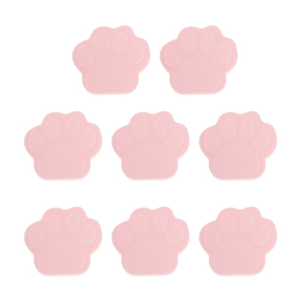 8pcs Maquillaje facial Remoción Esponjas Esponjas encantadoras Maquillaje Puffs Cat Paw Bocks