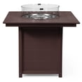 thumbnail image 5 of WestinTrends Helios 42" Modern Outdoor Patio Gas Propane Square Fire Pit Table (Rocks Not Included), Dark Brown, 5 of 14