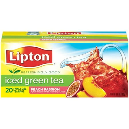 Lipton Family Peach Iced Green Tea - Walmart.com