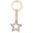 Gold, variant on 1 Pc Korean Style Hollow Star Rhinestone Keychain, Crystal Bag Charm with Key Ring