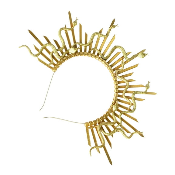 BEGHUAS Gorgon Snake Hairhoop Halloween Costume Props Headband Tiaras Headdress Women Girl Cosplay Headwear Carnivals Headpiece