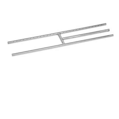 American Fireglass  30in. Rectangular Stainless Steel H Burner - 30in.W x 6in.D