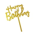 thumbnail image 6 of Acrylic Happy Birthday Cake Topper Set, 10 Pieces Rose Gold Party Dessert Decorations for Festive Celebrations and Bakery Projects, 6 of 8