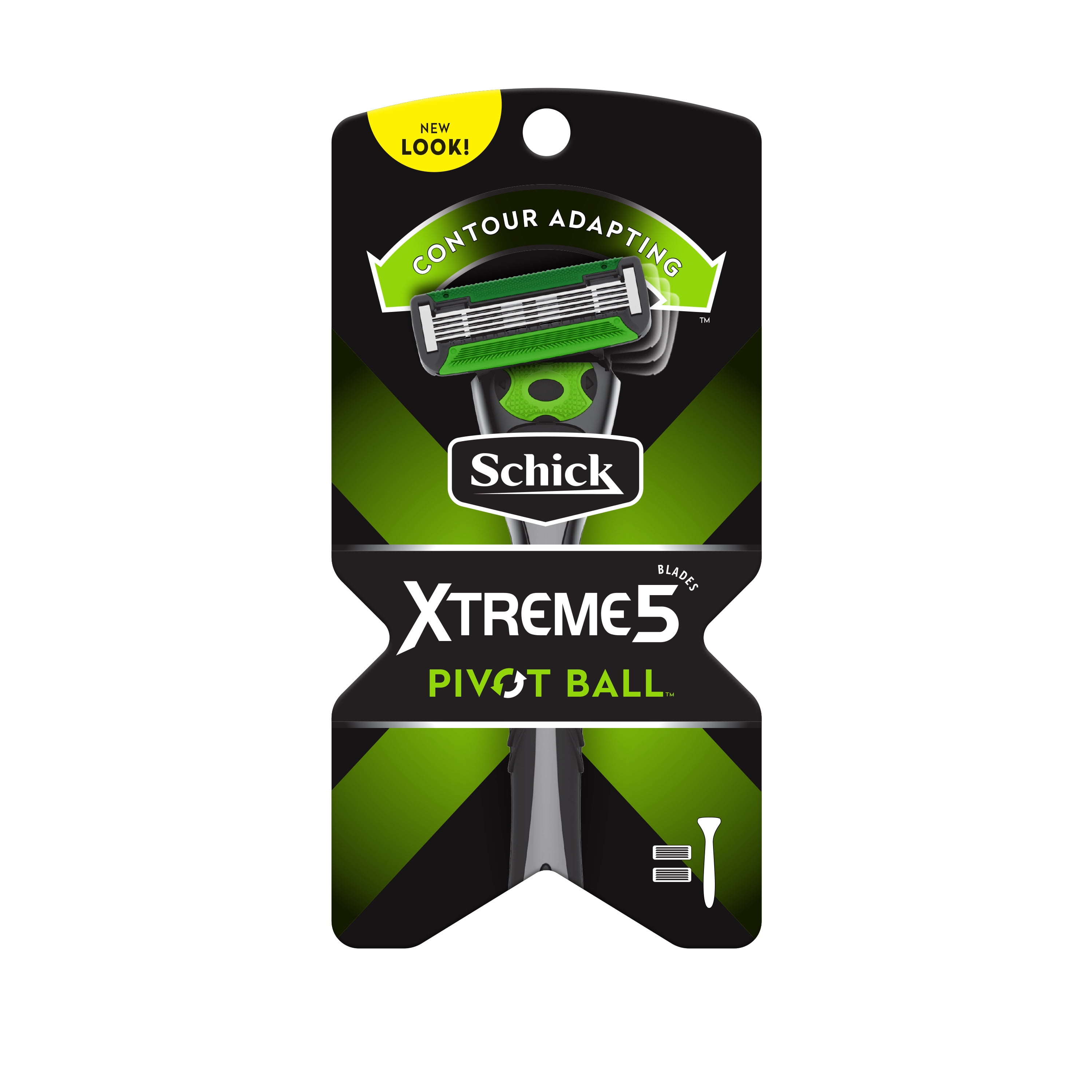 Schick Xtreme5 Pivot Ball Men's Razor - 1 Handle Plus 2 Refills
