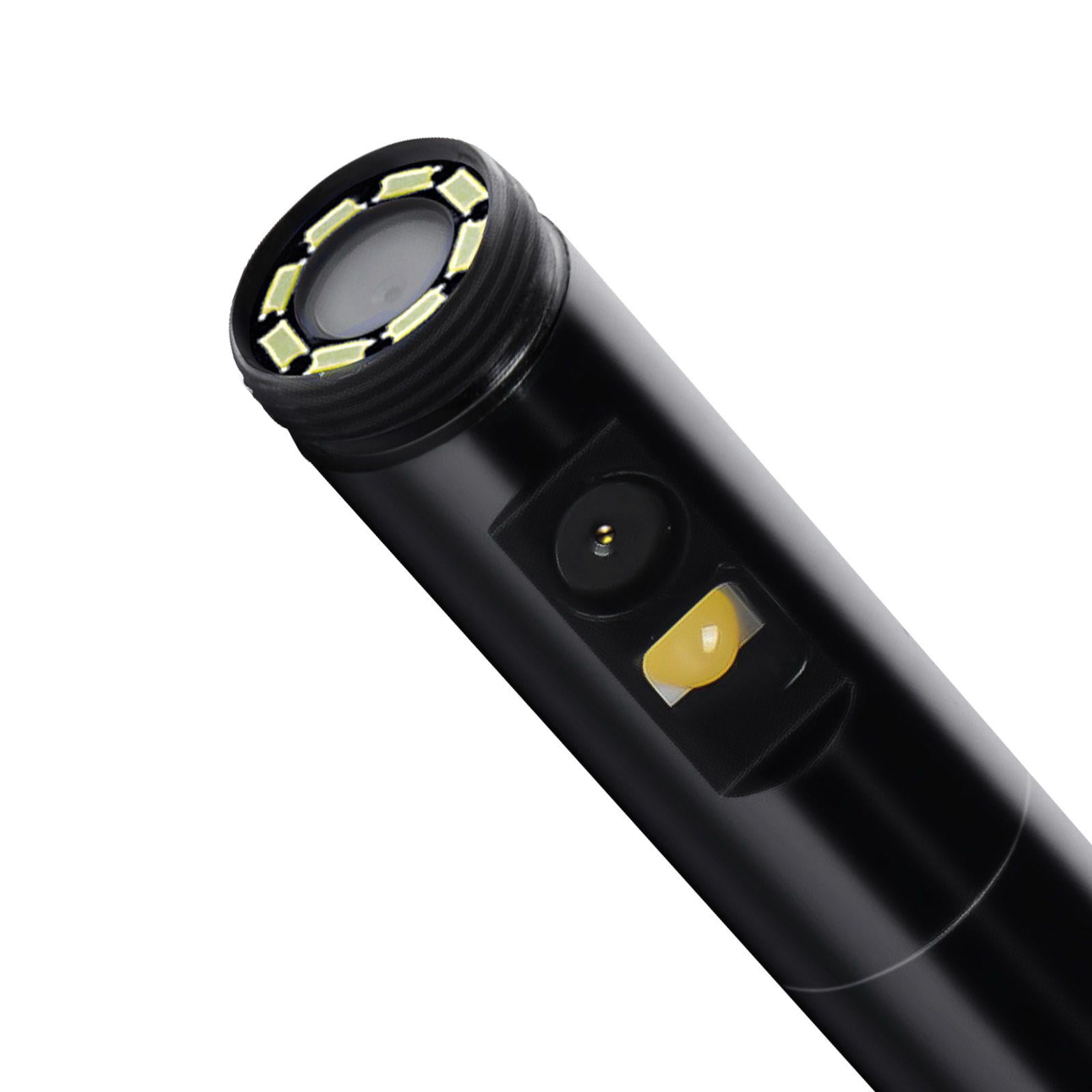 Endoscope Camera Dual Lens Borescope 1920P HD Inspection Camera with 8+1 LED Light 2X Zoom 16.4FT Snake Cable IP67 Waterproof for Android iOS Auto Plumbing