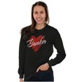 thumbnail image 3 of Heartbreaker Funny Valentines Day Women's Long Sleeve T Shirt Brisco Brands S, 3 of 6