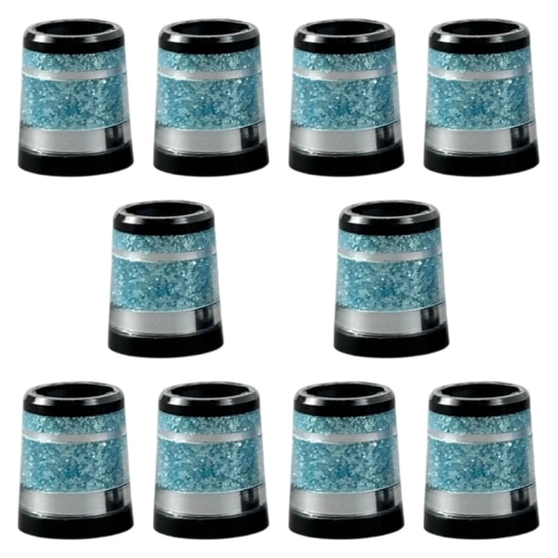 Casquillos de hierro para varillas de golf, tapa de extremo, material de goma, ajuste de varillas de palo de golf azul