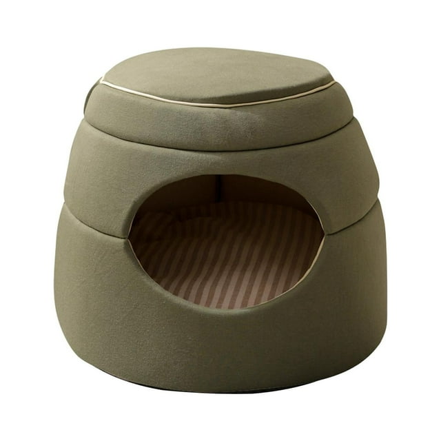 Cama para gatos multiusos, acogedora y cómoda, para dormir, para gatitos, perros y gatos. Verde