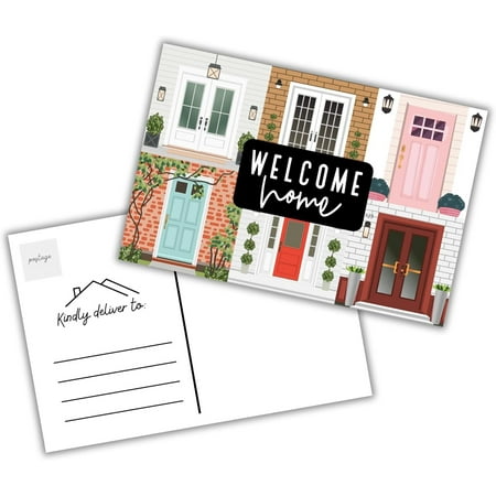 Lashicorn Welcome Home Front Door Realtor Postcards 30 pk 4x6 New Home Thank You Cards Real Estate for Clients Bulk New Agents Marketing