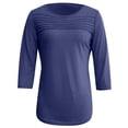 thumbnail image 4 of HUANBAI Trendy Plus Size Tops For Everyday Wear Loose Fit Comfortable Casual Design Perfect For Denim Jeans In Spring Summer And Fall, 4 of 4