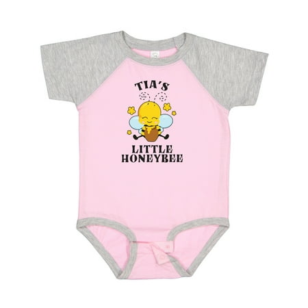 

Inktastic Cute Bee Tia s Little Honeybee with Stars Gift Baby Boy or Baby Girl Bodysuit