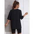 thumbnail image 3 of T-shirt Rétro Mode pour Femmes Imprimé Papillon Coloré, Col Rond Simple et Confortable à Manches Longues, Printemps & Automne pour Femmes, 3 of 8