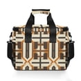 thumbnail image 7 of FORMRS Insulated Cooler Bag 24 Cans Capacity Soft Leakproof Lunch Box with Side Pockets, Beige Geometric, 7 of 7