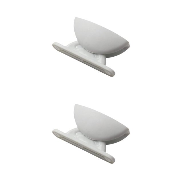 Speravity Soporte de pestillo de tope de puerta pieza de bloqueo de captura componente automático reemplazo de ajuste Camper RV retenedor hebilla Blanco 2piezas Speravity CBP385036