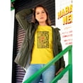 thumbnail image 2 of Girl And Flowers Linocut Art T-Shirt Women -Image by Shutterstock, Female 3X-Large, 2 of 4