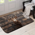 thumbnail image 3 of Tyidzon Rustics Deer Head Door Mat Non-Slide Absorbent Doormat 16X24 Inch Nature Decorative Floor Rug for Indoor Outdoor Front Door Entryway Kitchen Bath Washable Floor Mat, 3 of 8