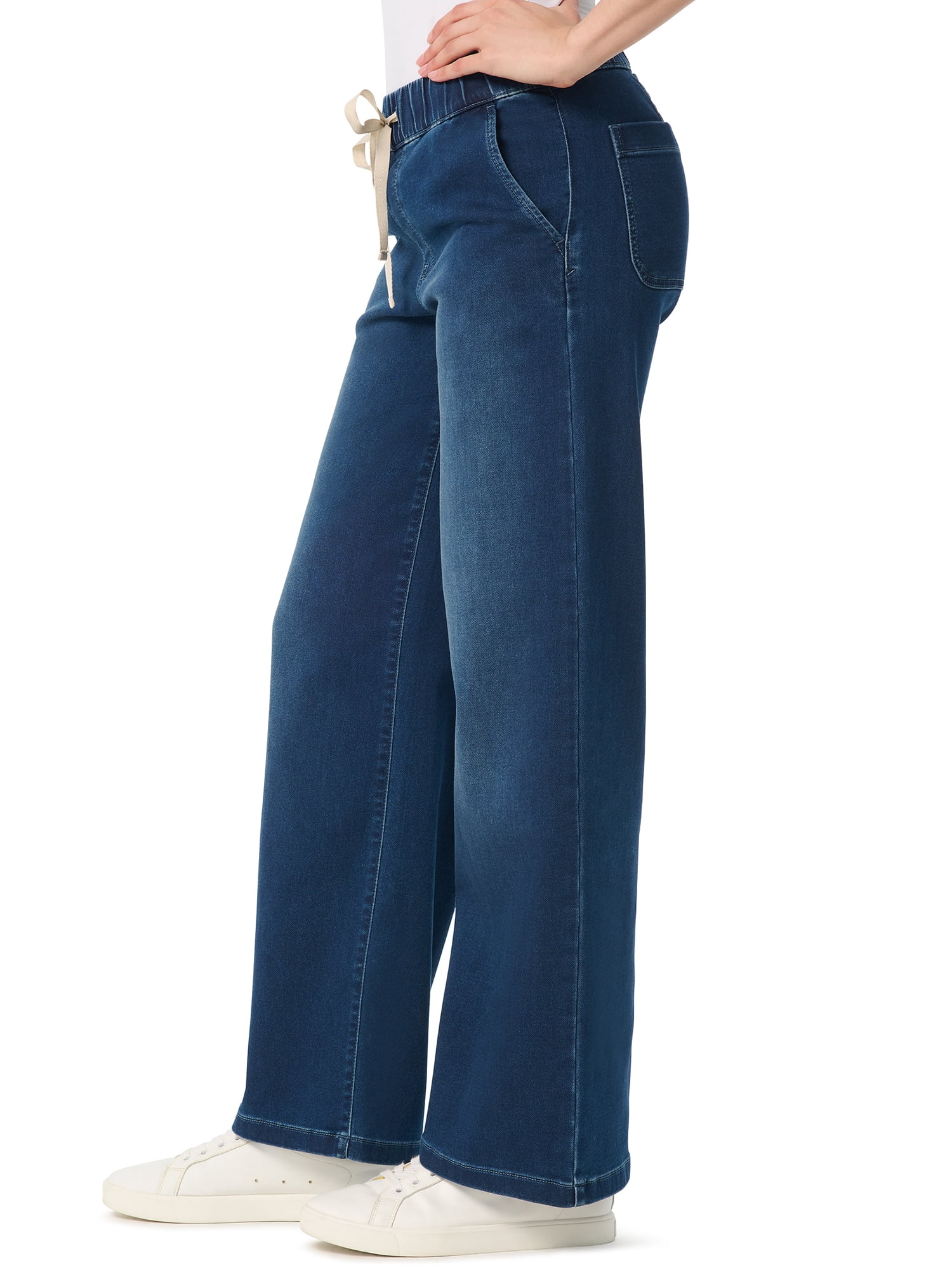 Gloria Vanderbilt Swan Series Women's Drawstring Wide Leg Jeans, Sizes XS-3XL