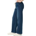 thumbnail image 2 of Gloria Vanderbilt Swan Series Women's Drawstring Wide Leg Jeans, Sizes XS-3XL, 2 of 5