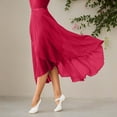 thumbnail image 2 of RUTAYY Women Ballet Wrap Skirt Ladies Long Sheer Dance Skirts Solid Color Flowy Swing Skirts, 2 of 4