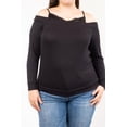 thumbnail image 4 of Blusa diseño doble prenda Roman Fashion Talla Extra 46-48 Negro, 4 of 5