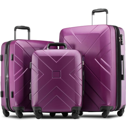 3 piece luggage sets with spinner wheels