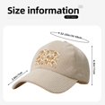 thumbnail image 2 of Baseball Cap Bent Eaves Design 6 Piece Cap Body Breathable Not Hot Plastic Cap Drag For Daily Travel Vacation Sandybrown Moroccan Trellis Hand-Drawn Sketch_2 Beige, 2 of 8