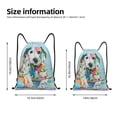 thumbnail image 4 of Kdxio A Funny Little Dalmatian Puppy Print Drawstring Backpack Bag,Waterproof Draw String Back Sack, Gym Drawstring Bags Swim Bag For Unisex, 4 of 9
