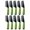 Green, variant on 10 Pcs Stainless Steel Fine Tooth Pet Combs – Dandruff & Flea Remover for Dogs & Cats, Detangling Grooming Brush with Scalp Massage, Metal Hair Comb for Men & Women