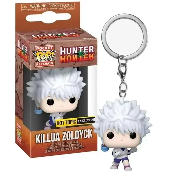 Funko POP Porte-Clés de Poche POP Chasseur Killua Zoldyck Figurines en Vinyle Jouet Collection Modèle Jouets pour Enfants Cadeau d'Anniversaire