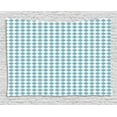 thumbnail image 1 of Geometric Tapestry, Ornamental Interlacing Squares Art Deco Inspired Pattern Relaxing Design, Wall Hanging for Bedroom Living Room Dorm Decor, 80W X 60L Inches, Pale Blue and White, by Ambesonne, 1 of 2
