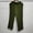 Army Green, variant on Delayuji Womens Linen Pant Daily Elastic High Waist Straight Leg Pant Solid Color Casual Pants Loose Long Trousers