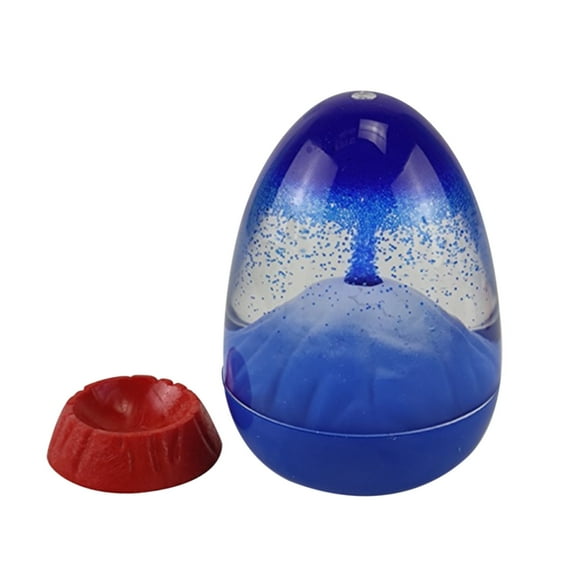 YOHAVEN Volcano Eruption Liquid Hourglass Timer Sensory Stress Relief Toy Educational Desk Decoration for Home Office Classroom Relaxation Gift