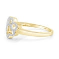 thumbnail image 2 of AFFY 0.1CT White Natural Diamond Paw Print Band Ring 14k Yellow Gold over Sterling Silver-9.5, 2 of 7