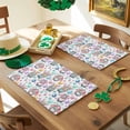 thumbnail image 3 of Easter Gnomes Pattern Placemats Set of 6, White Table Mats Washable Heat-Insulation Non-Slip Place Mats for Kitchen Dinner Table Indoor Outdoor Decor,13x19 Inch, 3 of 9
