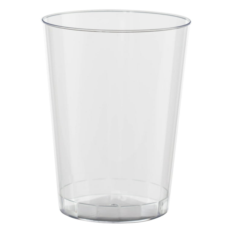 Party Essentials Soft Plastic Party Cups/Tumblers, 40 Ct, 7 oz, Clear