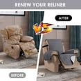 thumbnail image 4 of SHANNA Sofa Covers for Armchair, Water Repellent Reversible Quilted Sofa Slipcovers, Non Slip Sofa Covers 1 Seater, Furniture Protector with Elastic Strap for Pets Kids Dog Cat, Grey, 1-Seater, 4 of 8