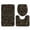 I, variant on 1X Toilet Mat Three-Piece Set 3Pcs Non-Slip Bath Mat Bathroom Kitchen Carpet Doormats Decor Carpet