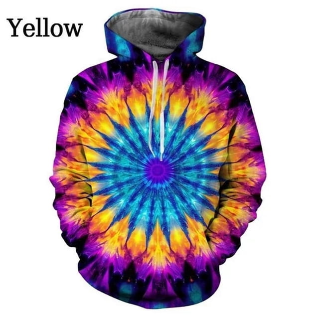 Printemps Automne Impression 3D Encre Éclaboussée Art Graphique Chandails à Capuchon pour Hommes Mode Pulls Colorés Chandails en Molleton Chandail à Capuchon Surdimensionné pour Hommes