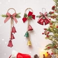 thumbnail image 1 of Fiudx Adorno de Campanas Navideñas, Lazo de Terciopelo y Piñas, Sonido Festivo, Ideal para Árbol de Navidad o Puerta, Diseño Multicolor Vibrante, Tamaño 23 X 20 Cm, 38 X 23 Cm y 35 X 15 Cm., 1 of 7