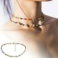 thumbnail image 1 of Hearth & Gear Rice Bead Necklace Set Trade Personality Jewelry Fashion Double Layer Letters Tennis Necklace Large Necklace Women Necklace Set Laye Necklaces for Women Fashion Necklace for Women Pearl, 1 of 5