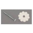 thumbnail image 1 of Rosette Button, paquete de 1 unidad, US Hardware, plástico blanco con tornillos, 1 of 1