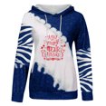 thumbnail image 4 of TopLLCs Chandails en Molleton d'Automne pour Femmes, Mode Féminine Imprimé de Noël Blouse Ample à Manches Longues Décontractée, Sweat à Capuche, 4 of 5