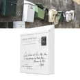 thumbnail image 1 of Wall Mounted Rustic Style Iron Mailbox with Lock, Durable and Weatherproof, 3 Hooks for Home Office Suggestion Box, 1 of 7