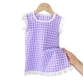 thumbnail image 4 of DAETIROS Girls Purple Gingham Dress Lavender Ruffle Sleeveless Summer Spring Easter Casual Party Dress for Kids Little Girls 6-12 Months to 11-12 Years,Size 1-2 T, 4 of 6