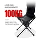 thumbnail image 5 of Muebles plegables para exteriores, silla de camping de tela Oxford para viajes de picnic (negro), 5 of 6