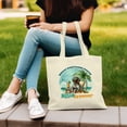 thumbnail image 3 of German Shorthaired Pointer Hello Summer Beach Theme with Sunglasses and Tropical Cocktail Canvas Tote Bag GSP Lover Dog Gift Reusable Shopping Grocery Bag - 00009, 3 of 5