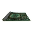 thumbnail image 2 of Ahgly Company Indoor Square Persian Turquoise Blue Traditional Area Rugs, 8' Square, 2 of 4