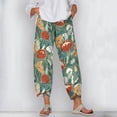 thumbnail image 2 of CLOOCL Women Loose Plus Size Long Pants Retro Flower Pattern 3d Printed Casual Pants Female Streetwear Trousers, 2 of 6
