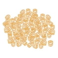 thumbnail image 2 of 100 Pieces Dreadlocks Beads Hollow Pattern Hair Braid Rings Clips for Braids Golden, 2 of 8