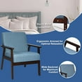 thumbnail image 5 of Giantex  Accent Chair, Mid-Century Modern Arm  Chair for Living Room, Bedroom, Blue, 5 of 8